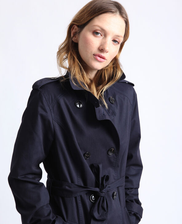 Trench à ceinture noir - Pimkie