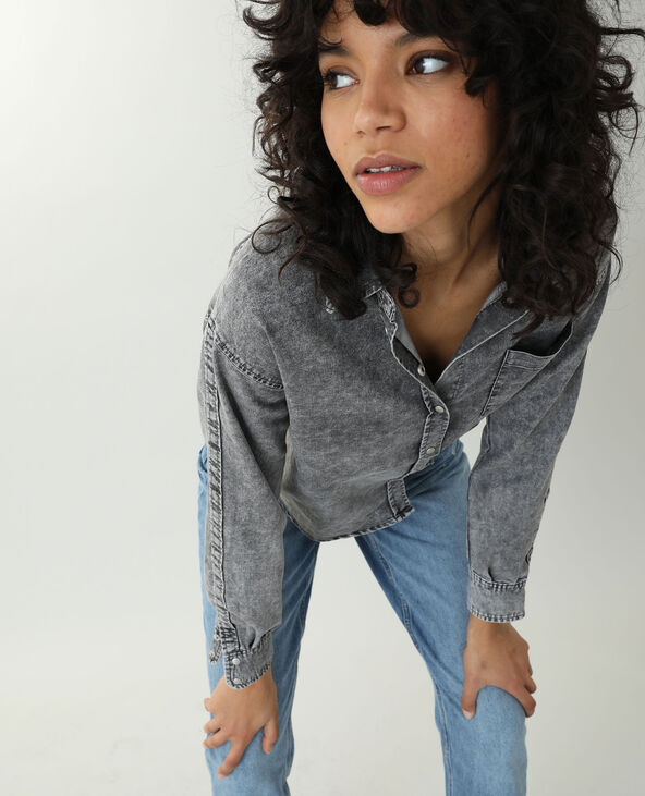 Chemise en jean effet d lav Pimkie