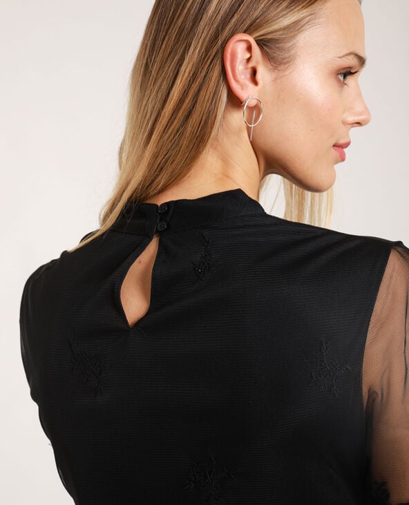 Robe à manches longues noir - Pimkie