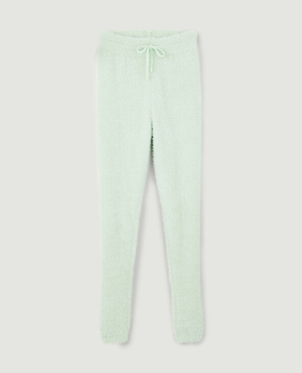 Legging en maille poilue vert - Pimkie