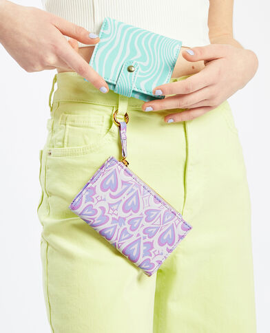 Porte-monnaie motif vagues vert clair - Pimkie