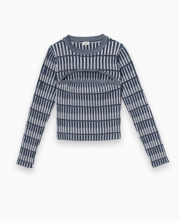 Top 2 en 1 bustier et manches bleu - Pimkie