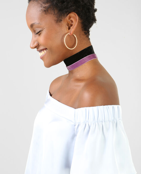 Blouse satinée bleu - Pimkie