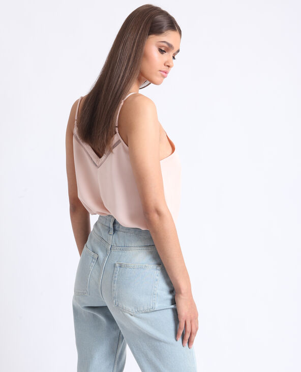 Top à fines bretelles beige - Pimkie