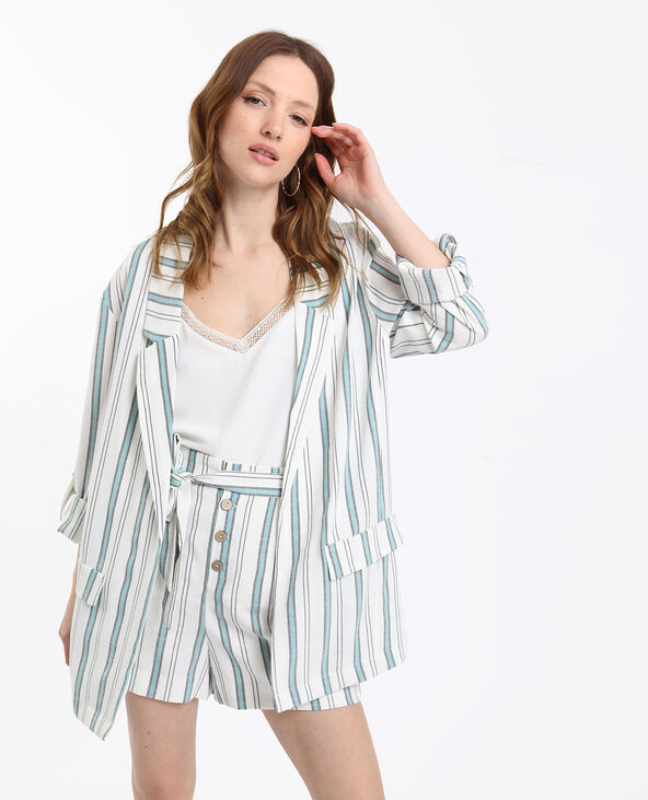Blazer à rayures blanc - Pimkie