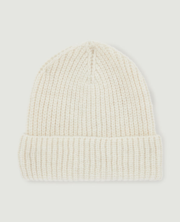 Bonnet avec revers beige - Pimkie