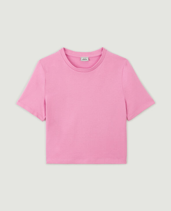 T-shirt cropped rose - Pimkie