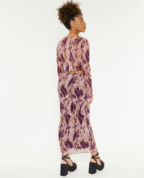 Jupe midi en tulle marron - Pimkie