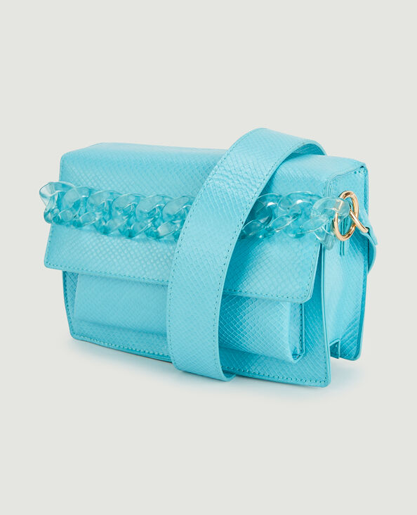Sac boxy poignée chaînette bleu - Pimkie