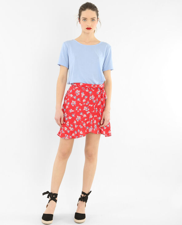 T-shirt col raw cut violet - Pimkie