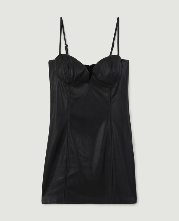Robe en simili cuir