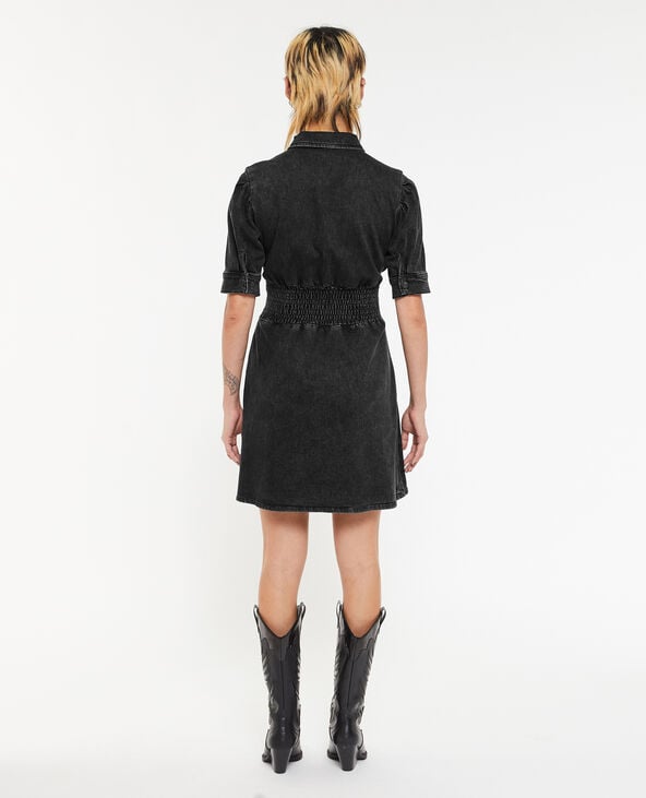 Robe cintrée et courte en jean gris foncé - Pimkie