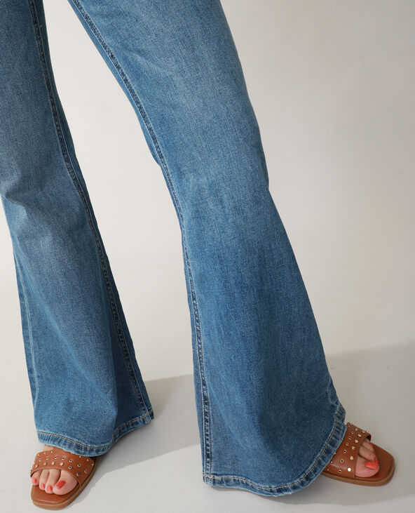 Jean flare high waist bleu - Pimkie