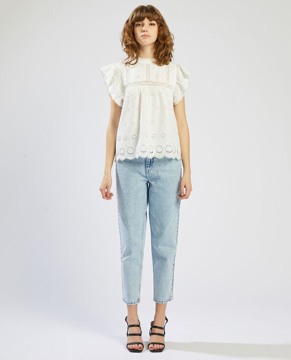Haut en dentelle blanc - Pimkie