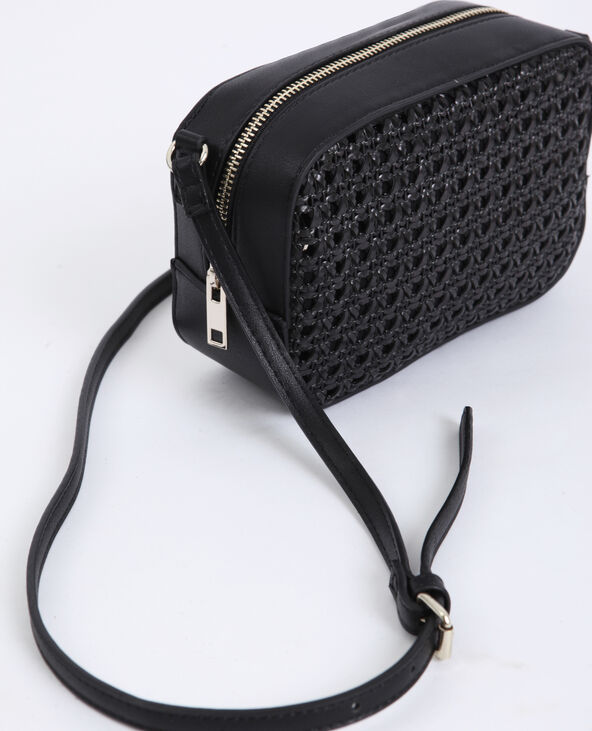 Petit sac tressé noir - Pimkie