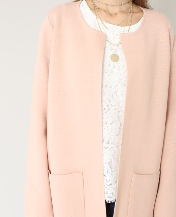 Gilet droit rose clair - Pimkie