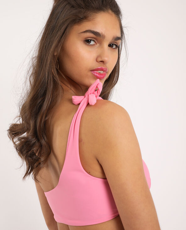 Haut de bikini asymétrique rose - Pimkie