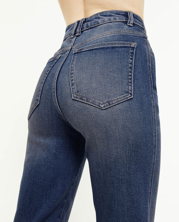 Jean droit stretch bleu foncé - Pimkie