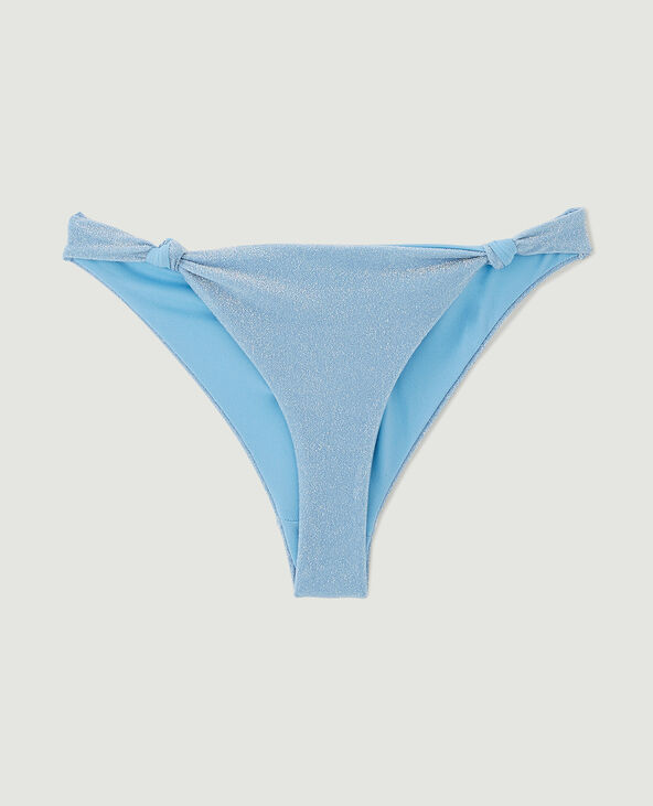 Bas de maillot culotte avec nœuds bleu clair - Pimkie