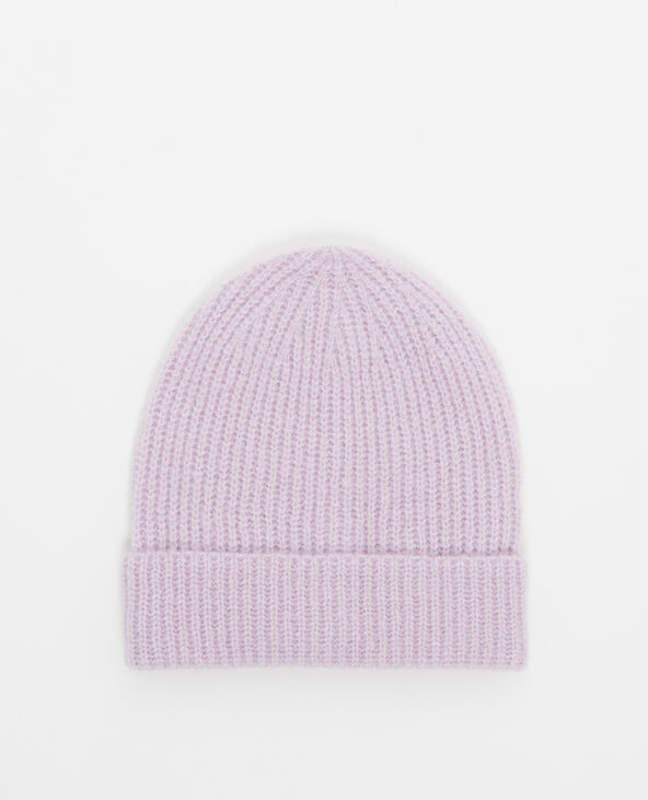 Bonnet à revers lilas - Pimkie