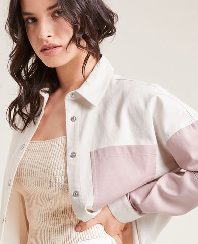 Chemise longue bicolore rose - Pimkie