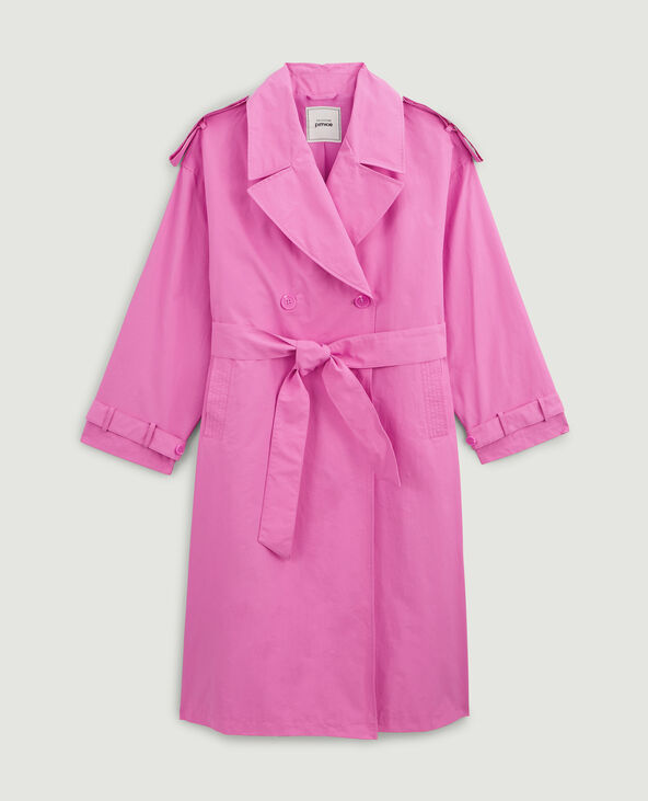 Trench long oversize rose fuchsia - Pimkie