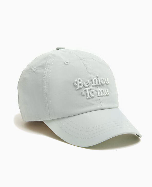 Casquette avec broderie relief gris clair - Pimkie