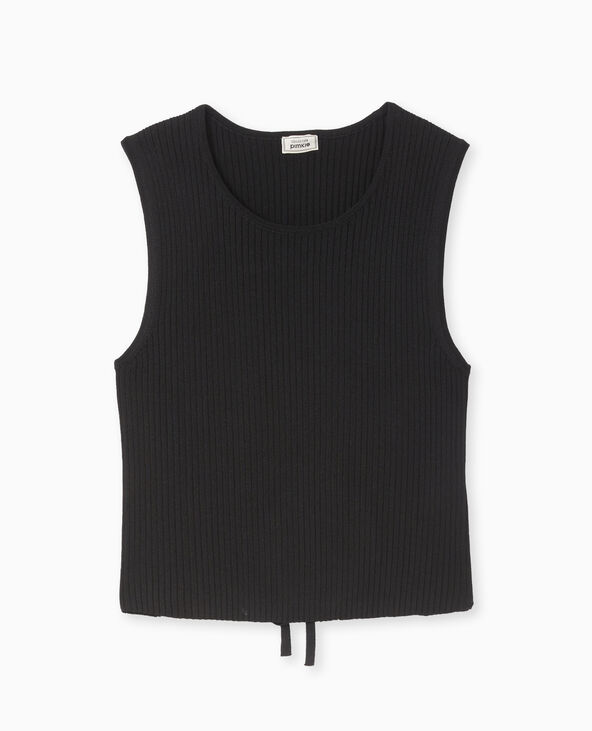 Top sans manches avec dos ouvert noir - Pimkie