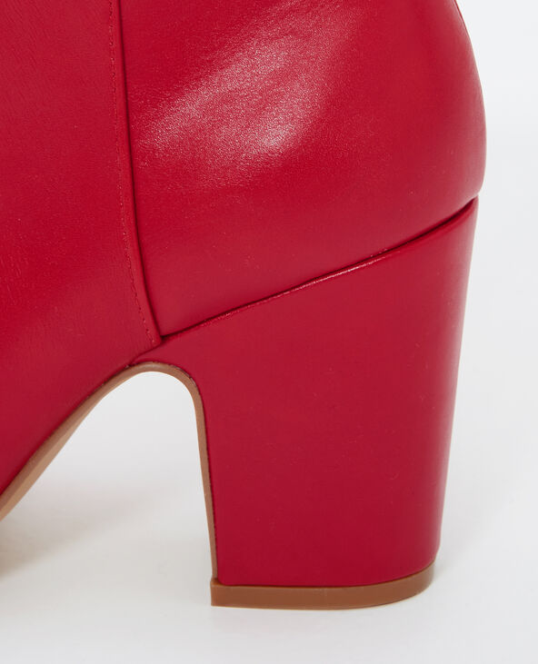 Bottines à talons rouge - Pimkie