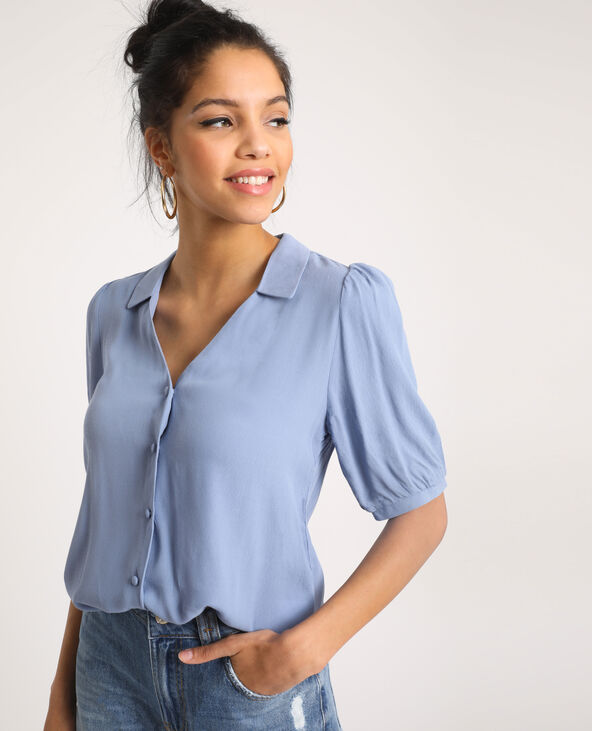 Blouse fluide manche courte best sale