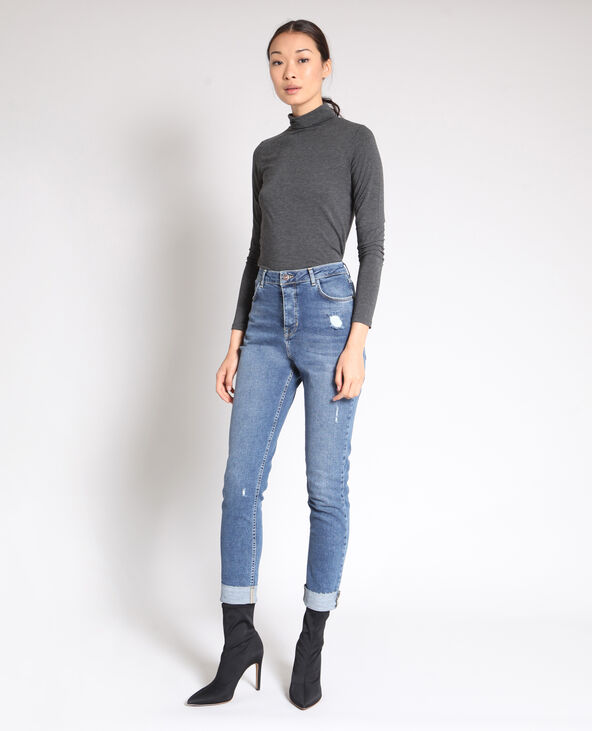 Jean slim taille haute bleu - Pimkie