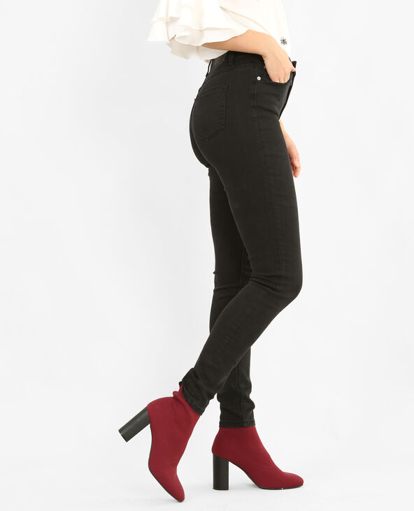 Skinny taille haute noir - Pimkie