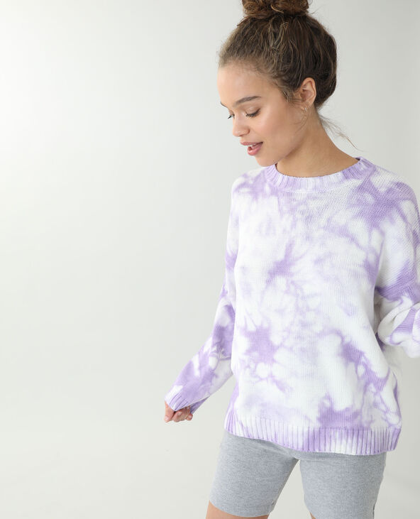 Pull oversize tie and dye violet - Pimkie