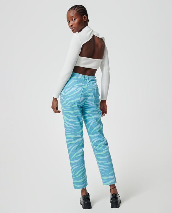 Jean straight zébré taupe - Pimkie