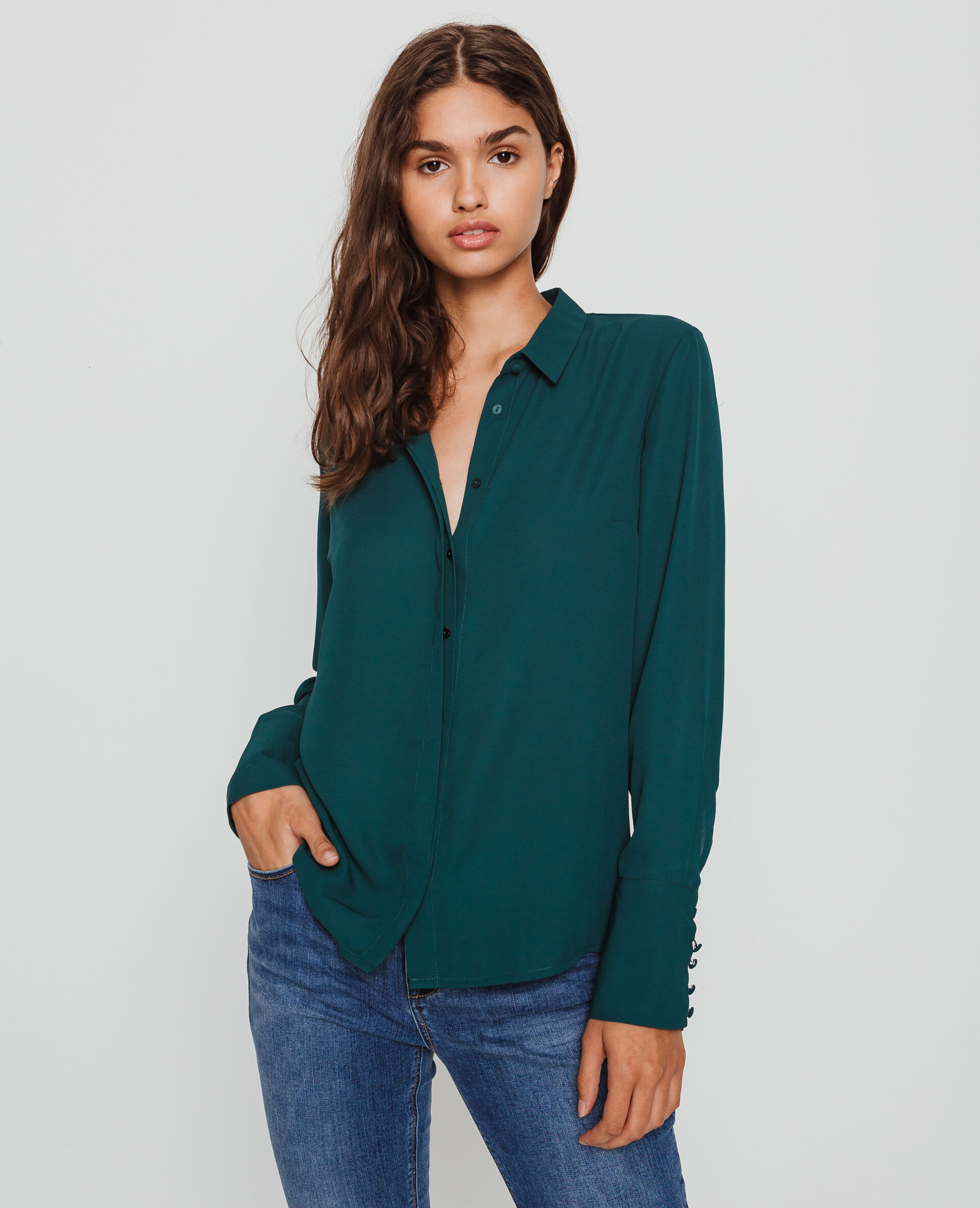 Chemise vert sapin