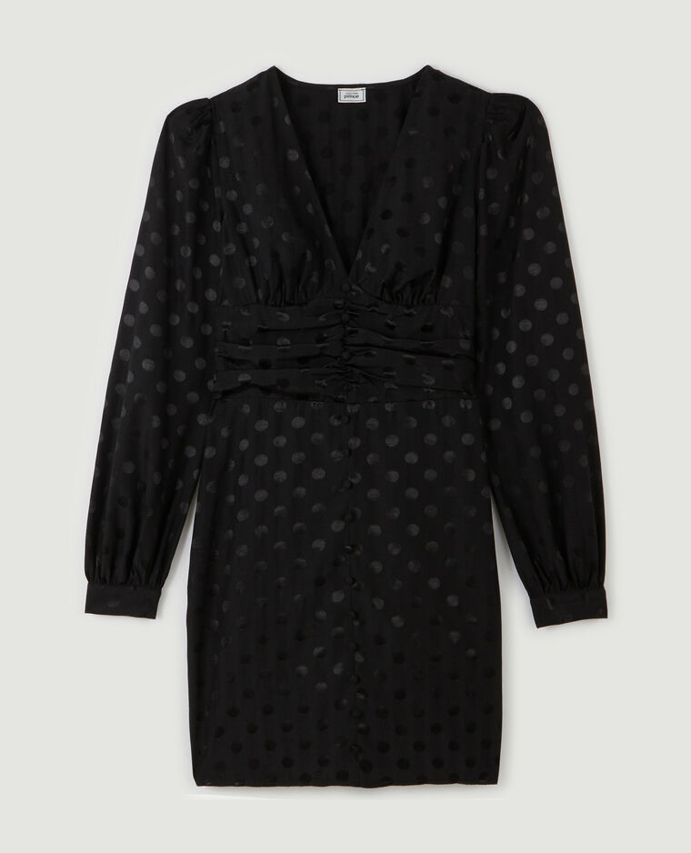 Robe courte avec boutons noir - Pimkie