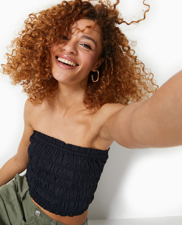 Top bustier smocke