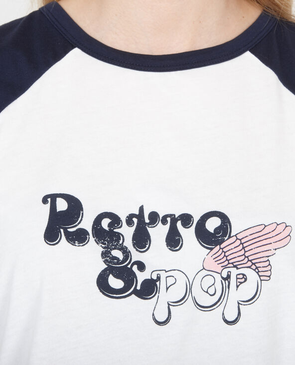 T-shirt à message blanc - Pimkie