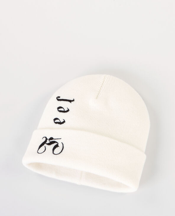 Bonnet "Feel" blanc - Pimkie