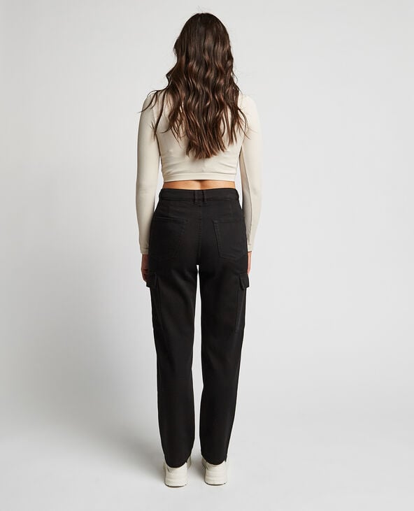 Jean cargo droit noir - Pimkie