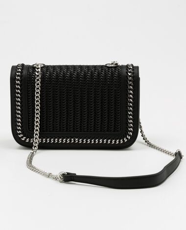 Sac en faux cuir tressé noir - Pimkie