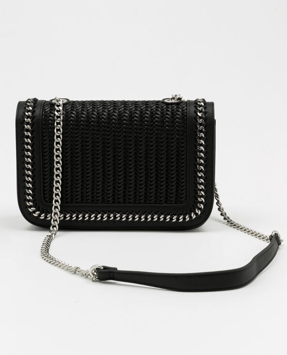 Sac en faux cuir tressé noir - Pimkie