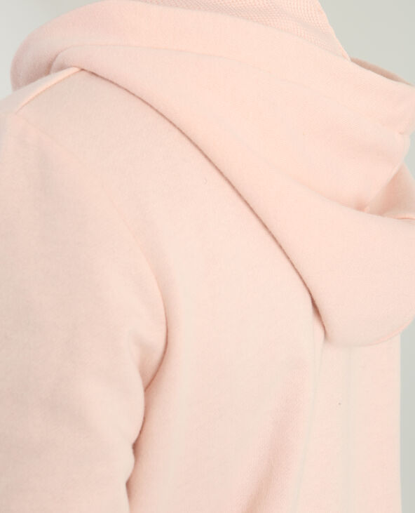 Sweat zippé à capuche rose - Pimkie