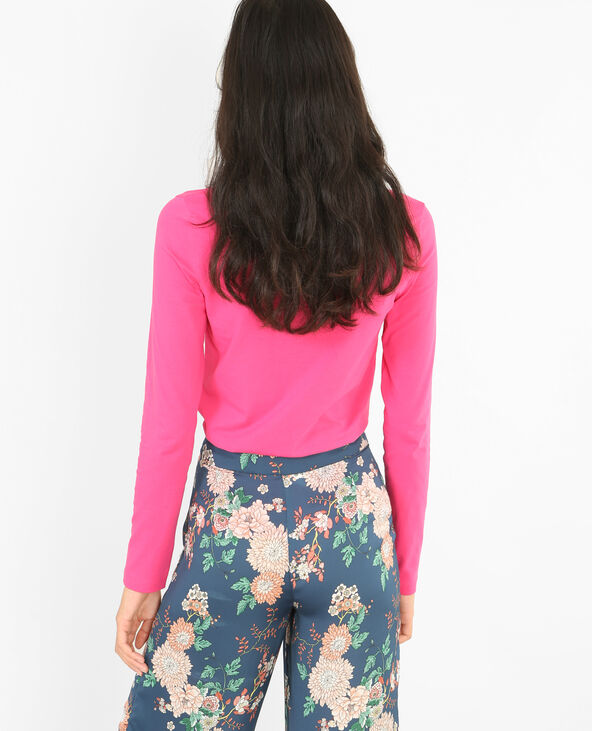 T-shirt à manches longues rose fuchsia - Pimkie