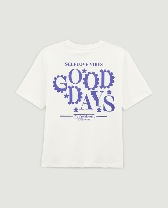 T-shirt col rond violet - Pimkie