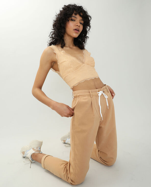 Pantalon chino camel - Pimkie