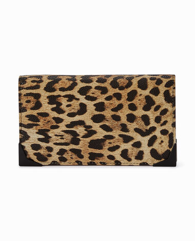 Porte-feuille en simili cuir motif léopard noir - Pimkie