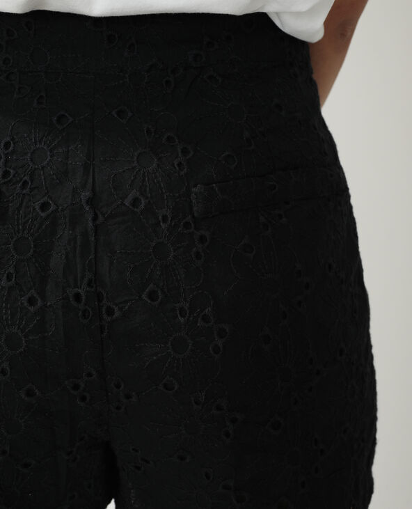 Short broderie anglaise noir - Pimkie
