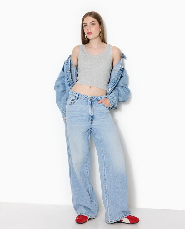 Jean baggy taille basse bleu - Pimkie