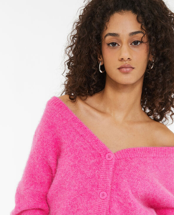 Gilet en maille douce et chaude rose - Pimkie